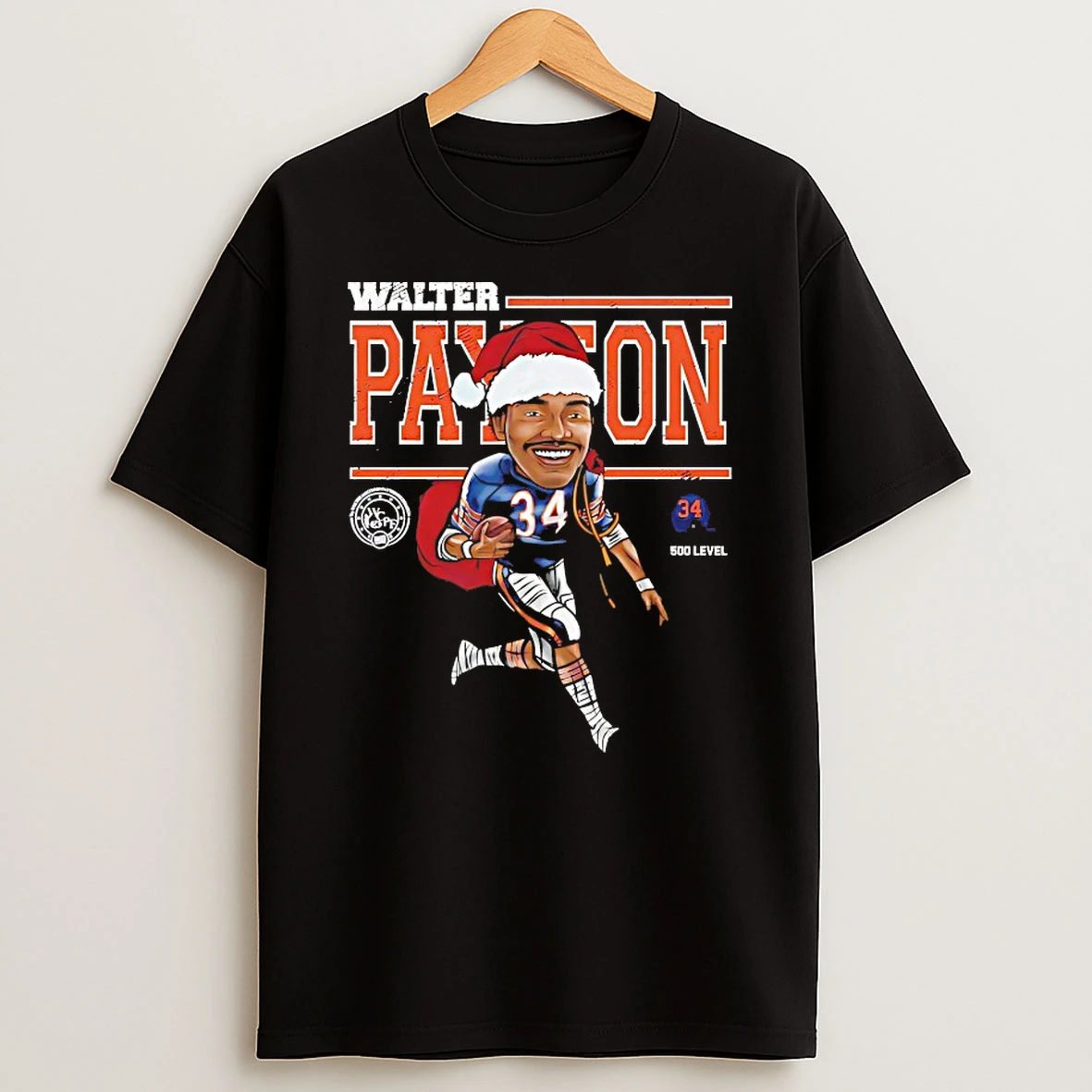 Walter Payton Chicago Cartoon Santa Hat Shirts