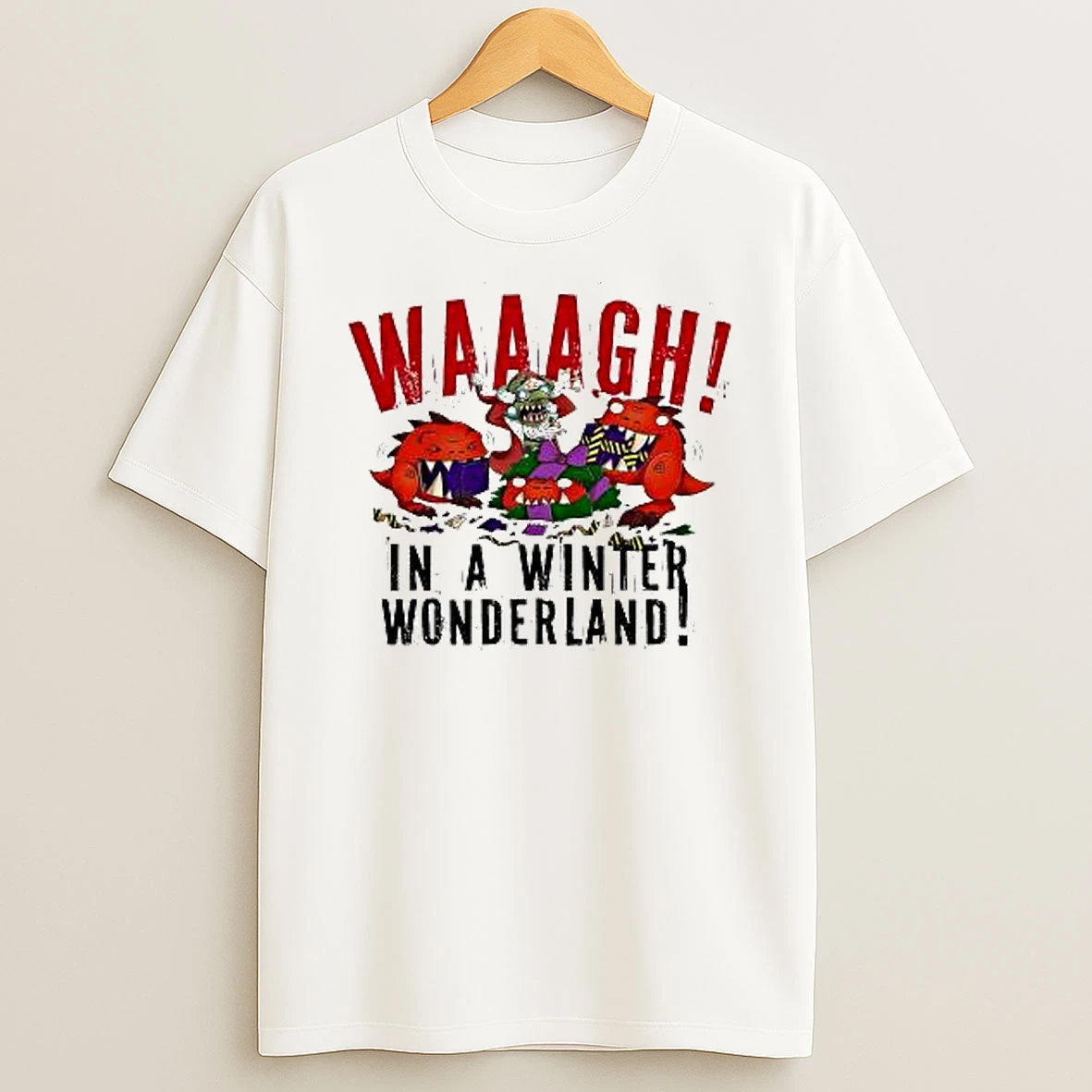 Warhammer Red Gobbo Winter Wonderland Christmas Jumper Shirts