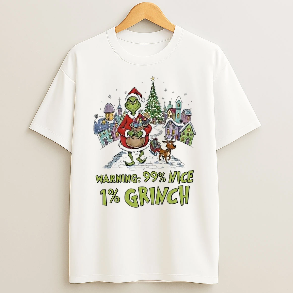 Warning 99 Mice 1 Grinch Christmas Shirts