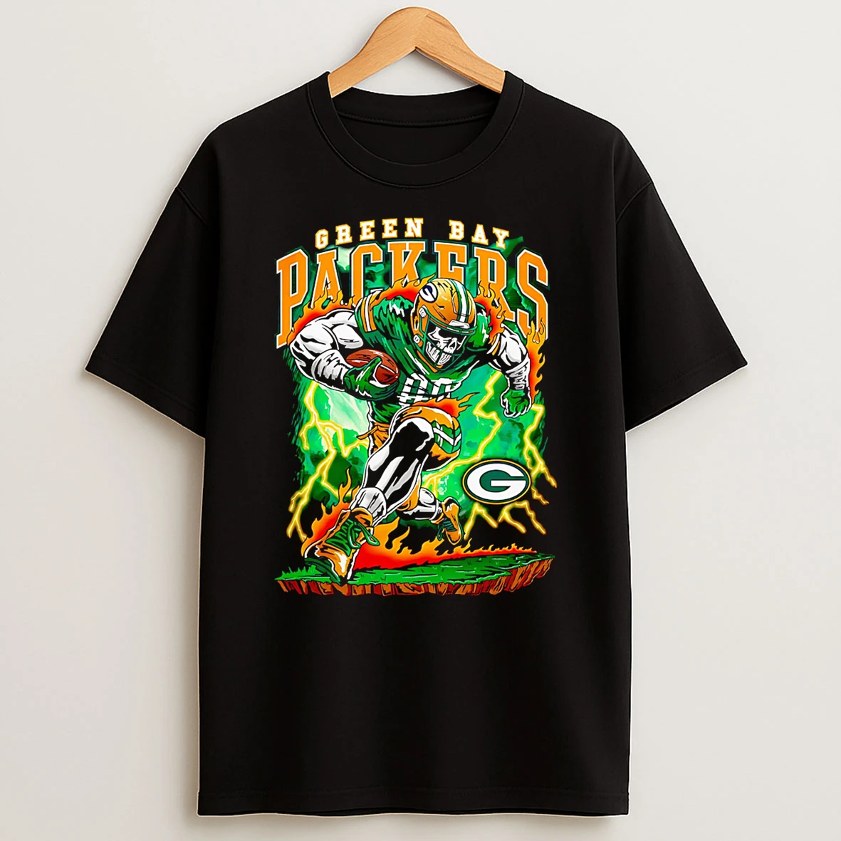 Warren Lotas Green Bay Packers Fire Lightning Shirts