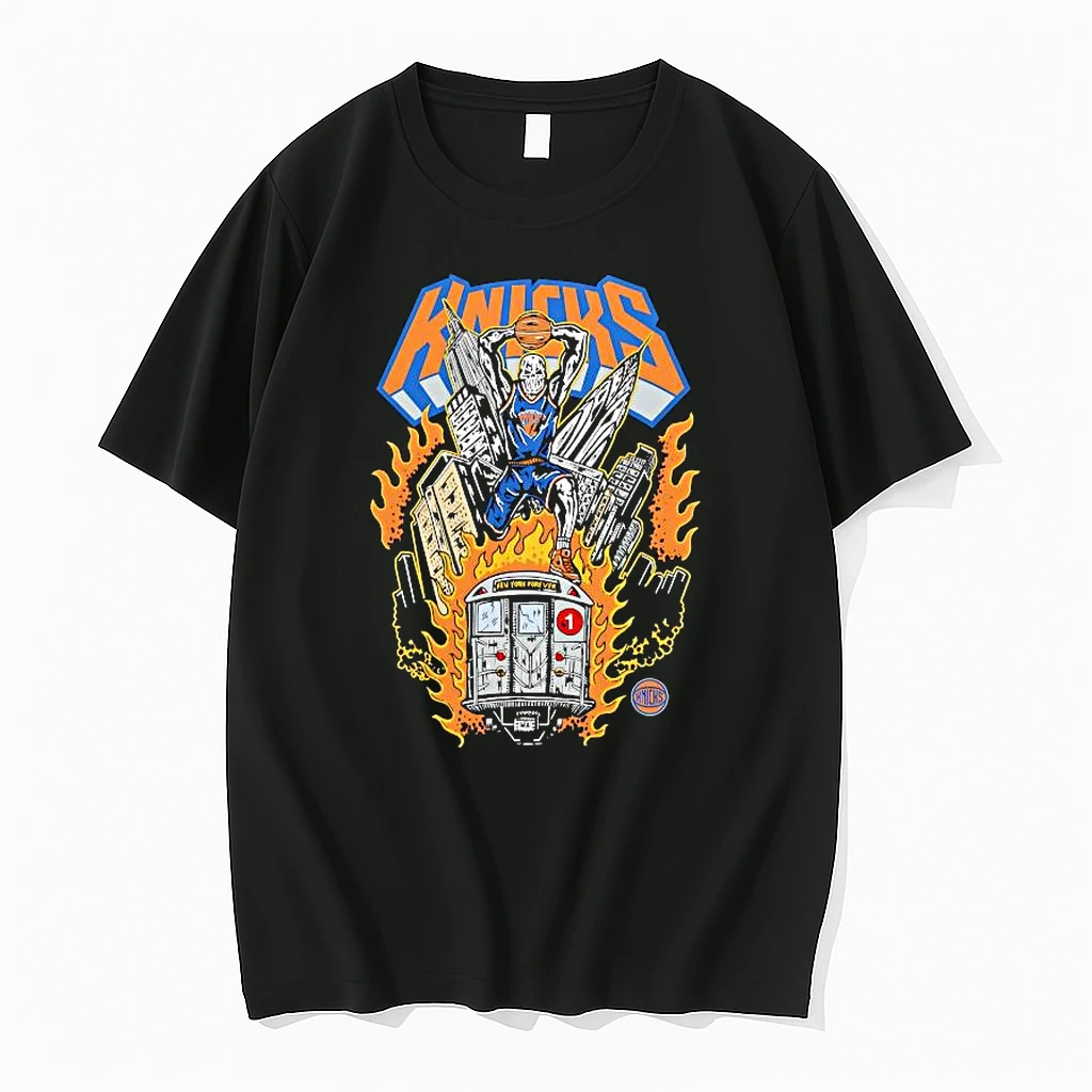 Warren Lotas X New York Knicks Wardrobe Skull Graphic Shirts
