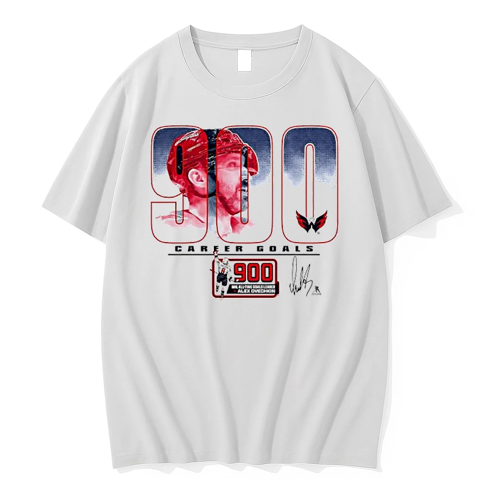 Washington Capitals Alexander Ovechkin Red 900th Career Goal Signature Shirts