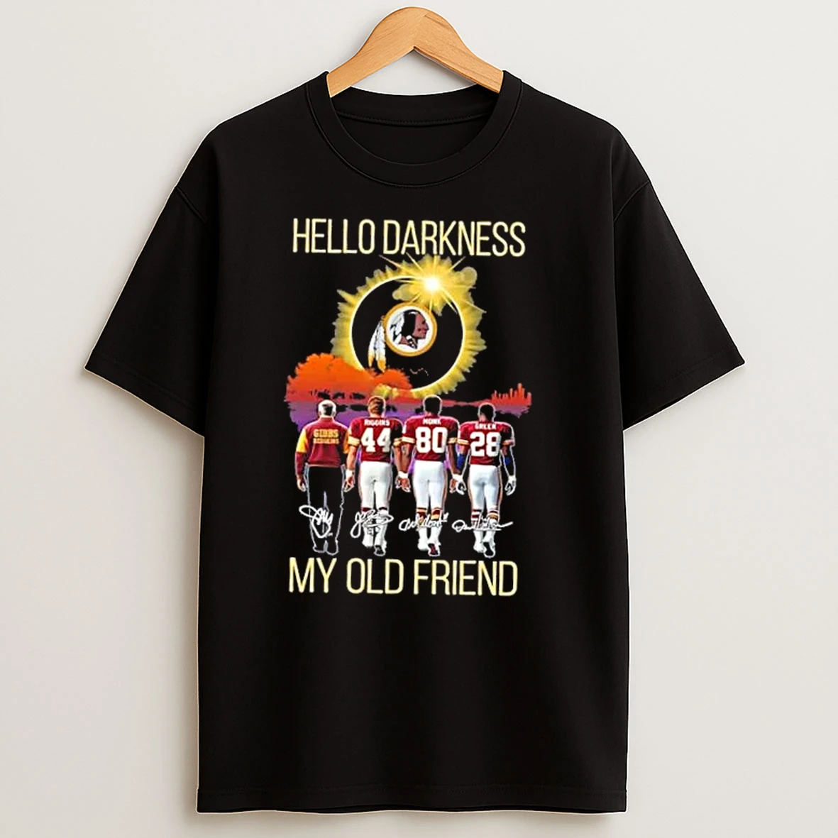 Washington Commanders Gibbs And Legends Hello Darkness My Old Friend Signatures T Shirts