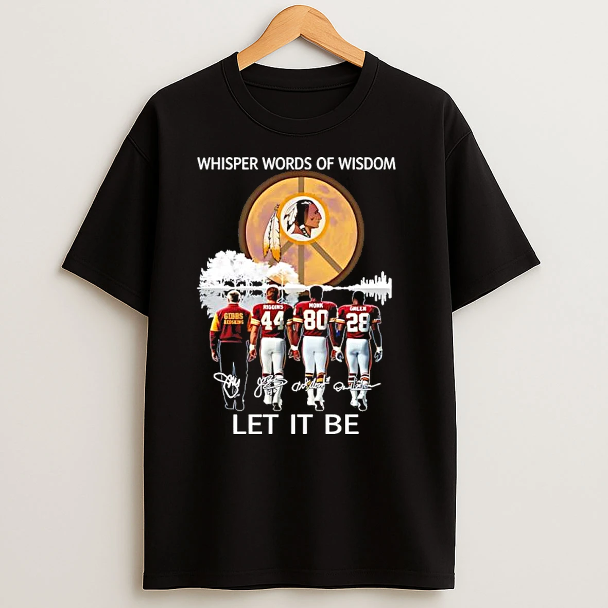 Washington Commanders Whisper Words Of Wisdom Let It Be T Shirts
