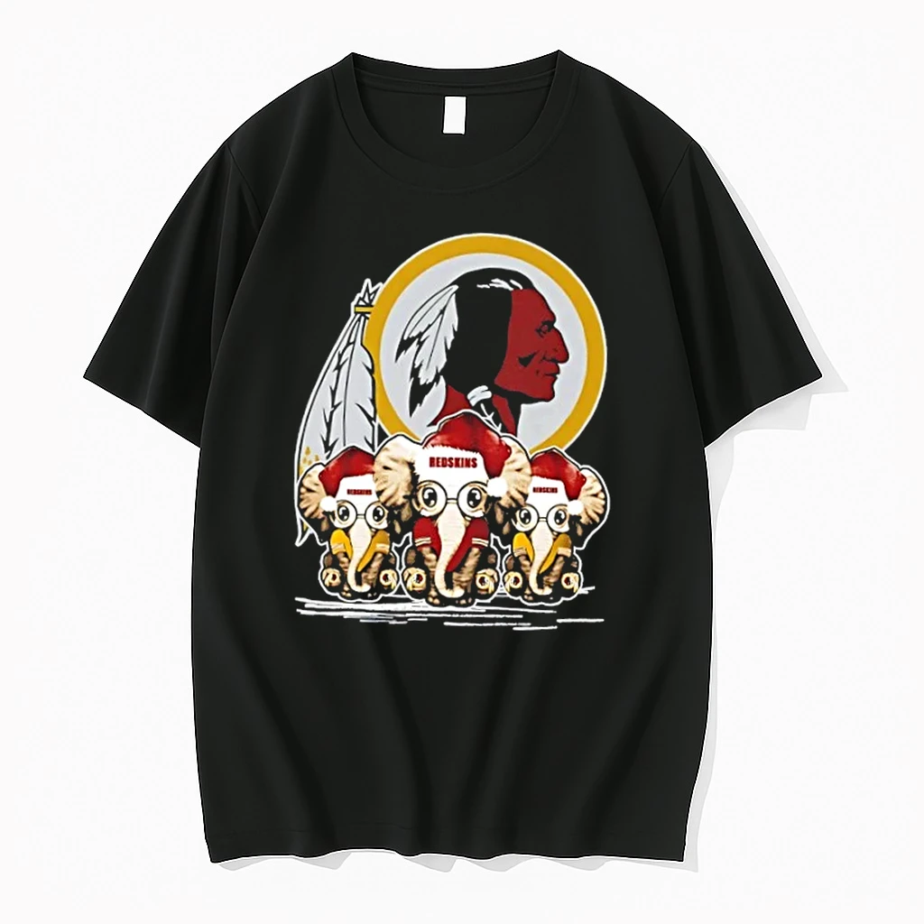 Washington Redskins X Elephants Santa Hat Merry Christmas Shirts
