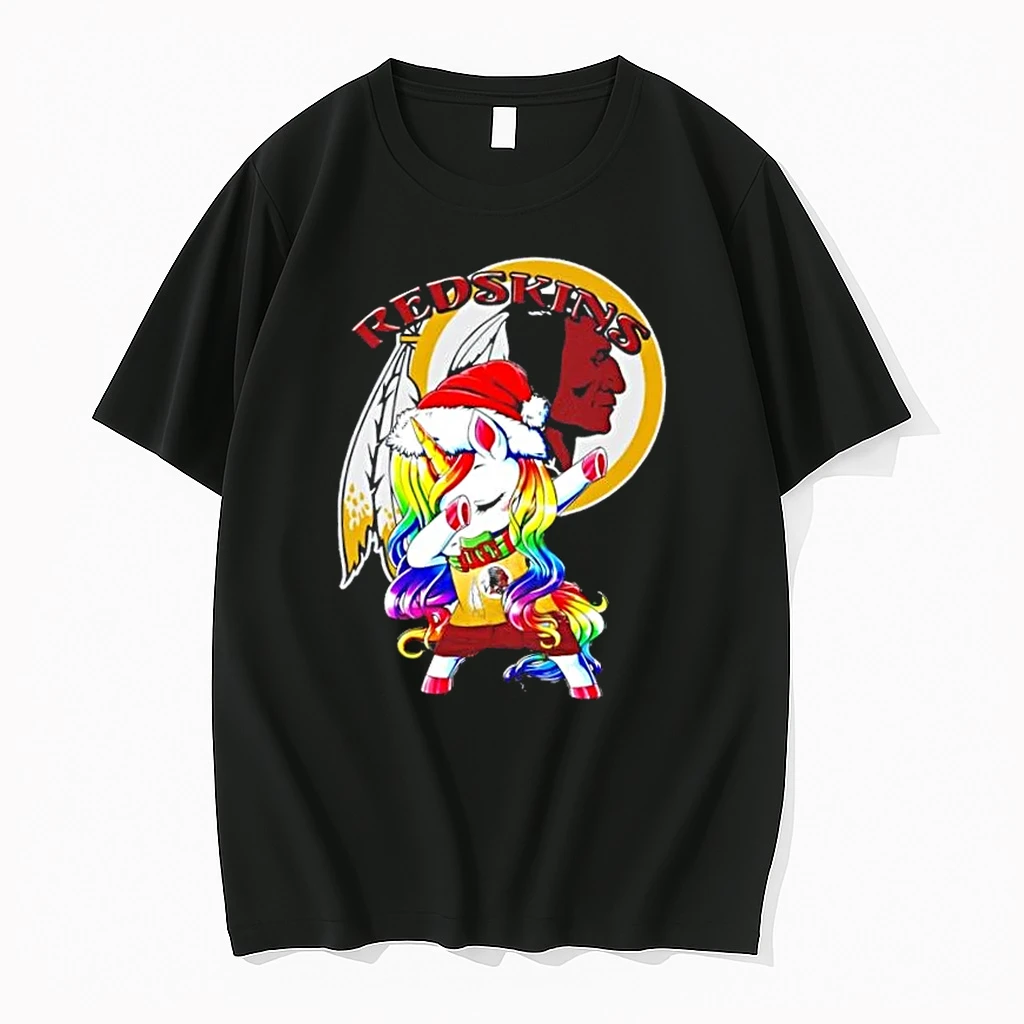 Washington Redskins X Unicorn Santa Hat Dabbing Merry Christmas Shirts