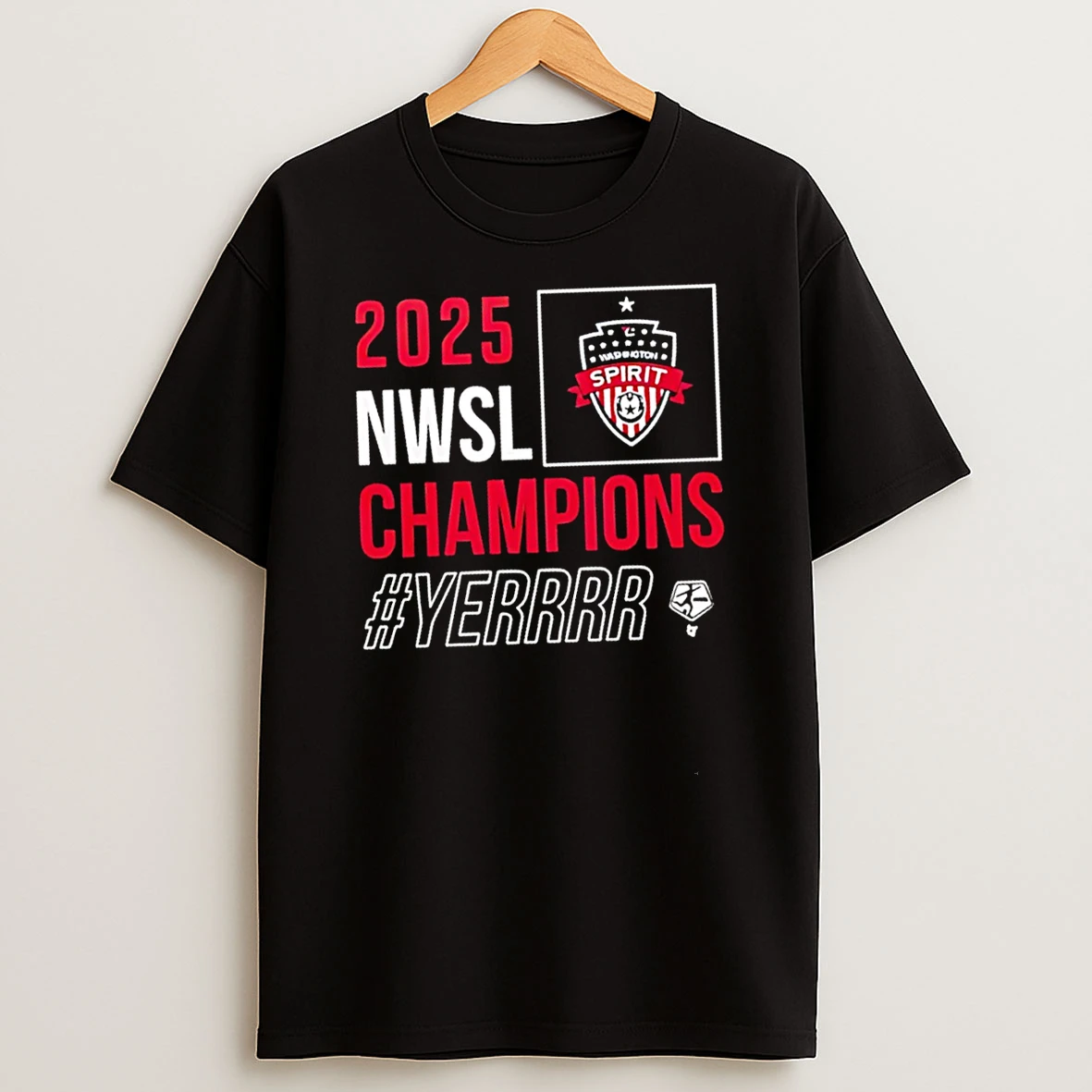 Washington Spirit 2025 Nwsl Champions Yerrr Logo Shirts