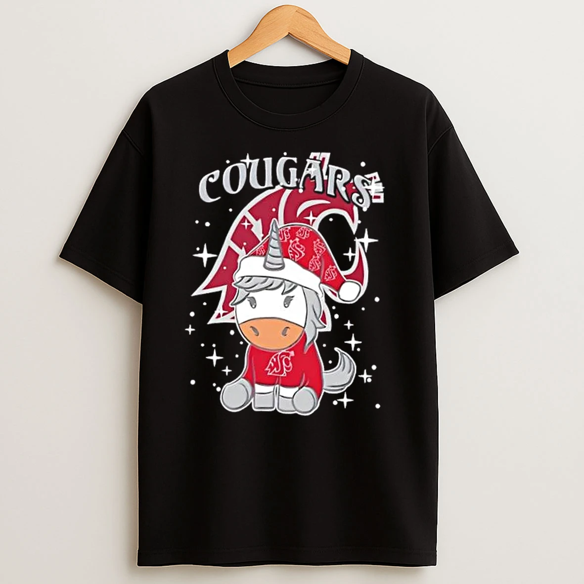 Washington State Cougars Football X Unicorn Merry Christmas T Shirts