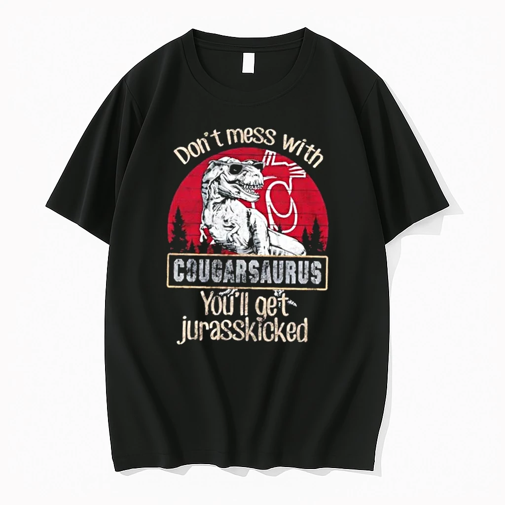 Washington State Cougars Dont Mess With Cougarsaurus Youll Get Jurasskicked Shirts