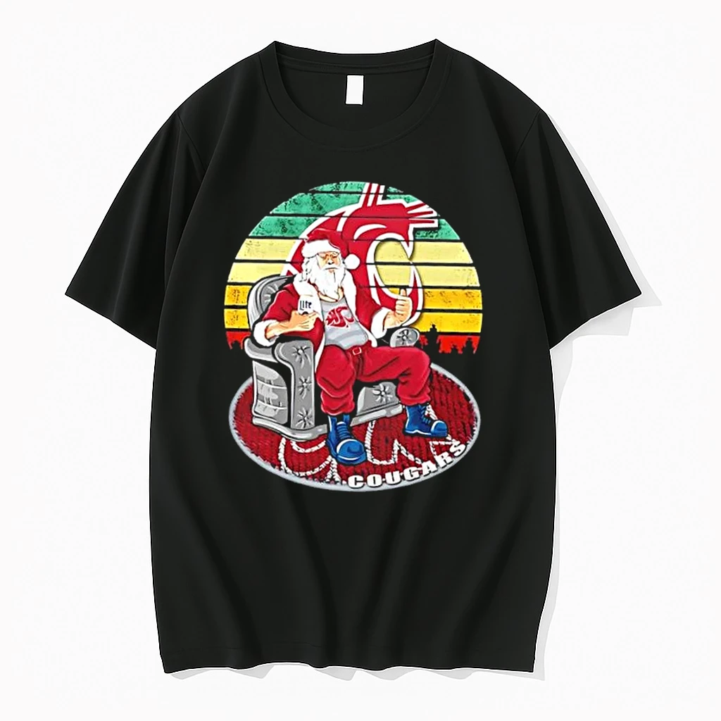 Washington State Cougars X Santa Claus Christmas Vintage Shirts
