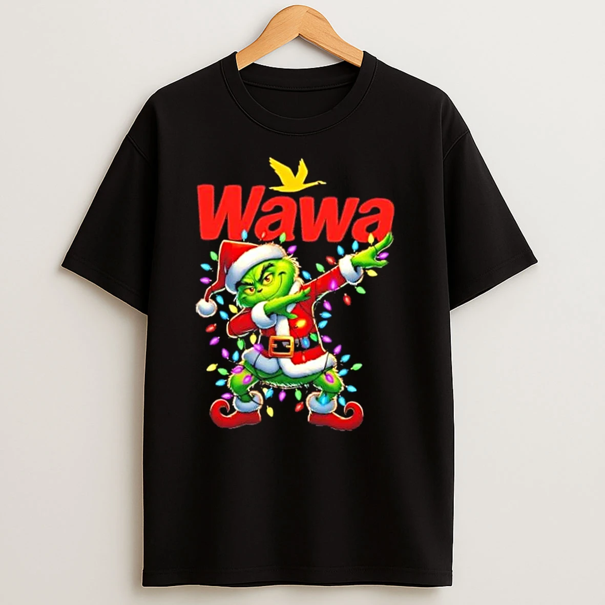 Wawa Grinch Dabbing Merry Christmas T Shirts