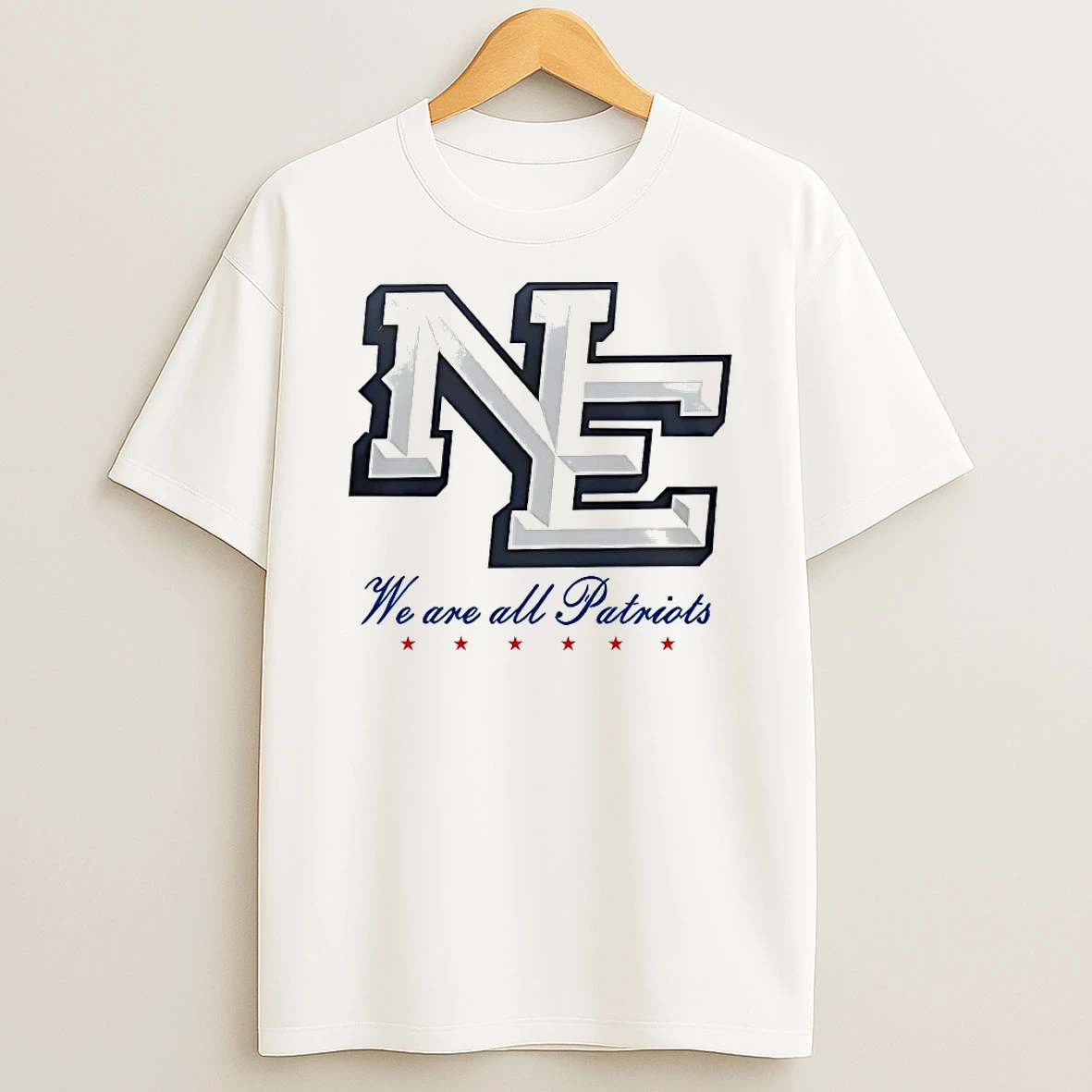 We Are All New England Patriots Ne Logo Shirts