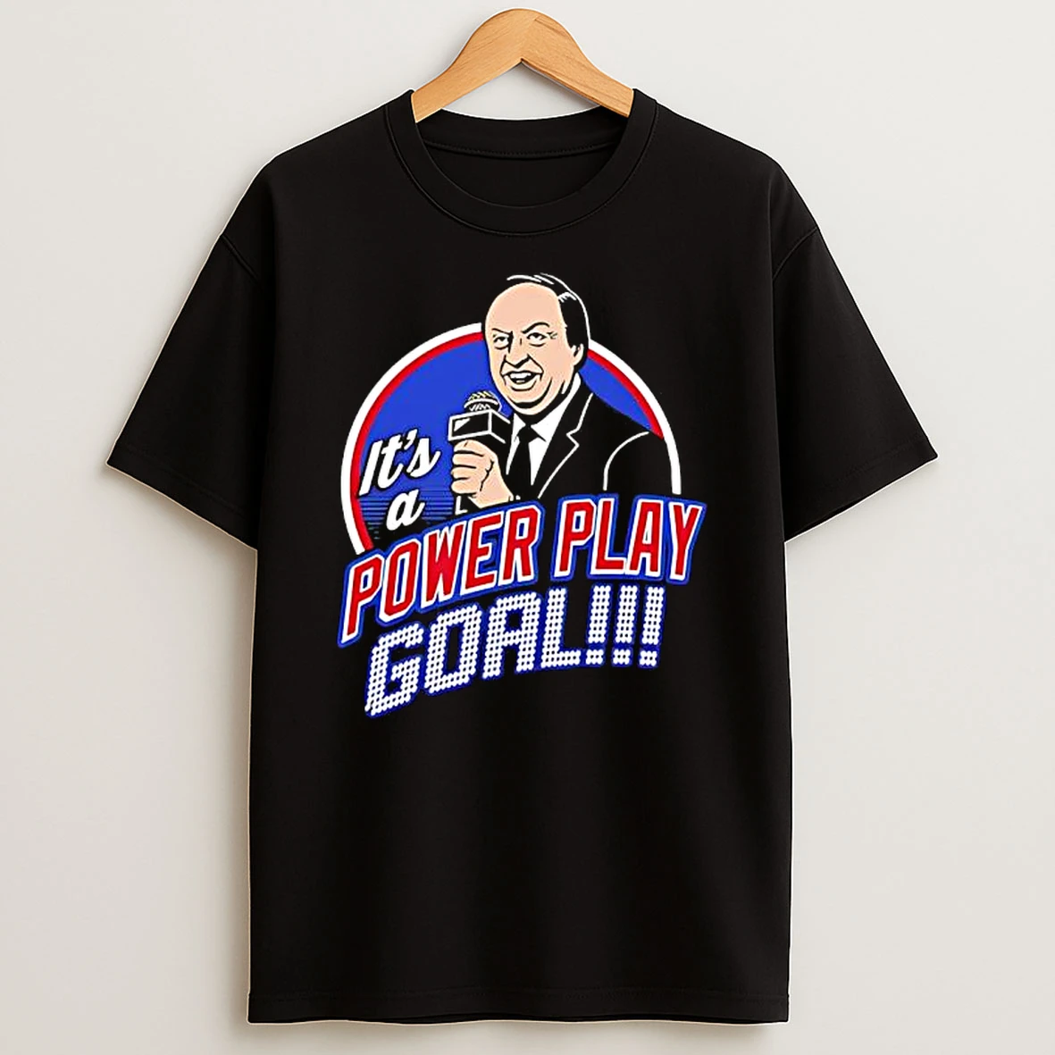 We Bleed Blue Rangers Sam Rosen Its A Power Play Goal Graphic Shirts