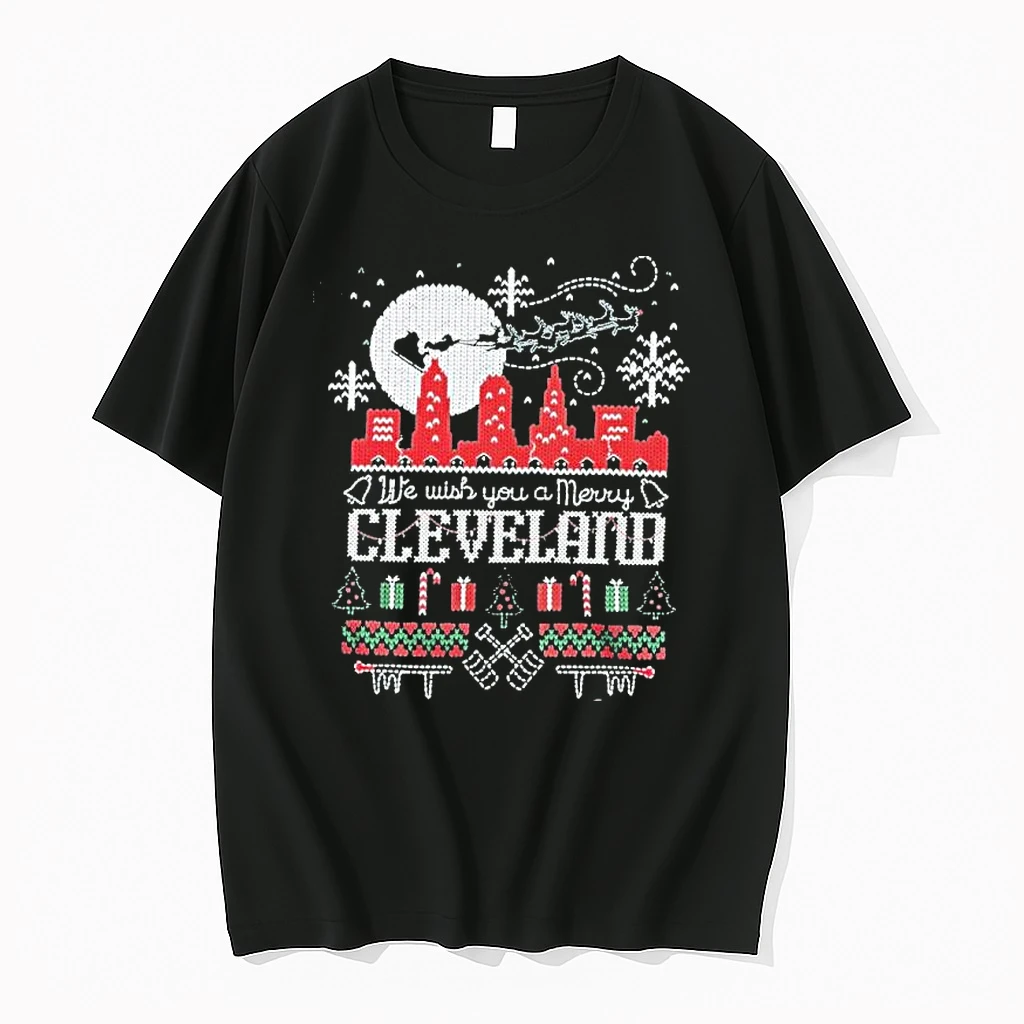 We Wish You A Merry Cleveland Christmas Shirts