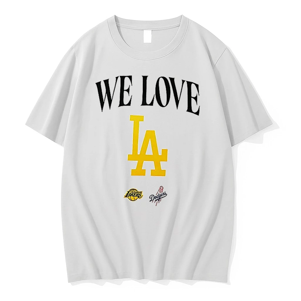 We Love Los Angeles Lakers And Los Angeles Dodgers Shirts