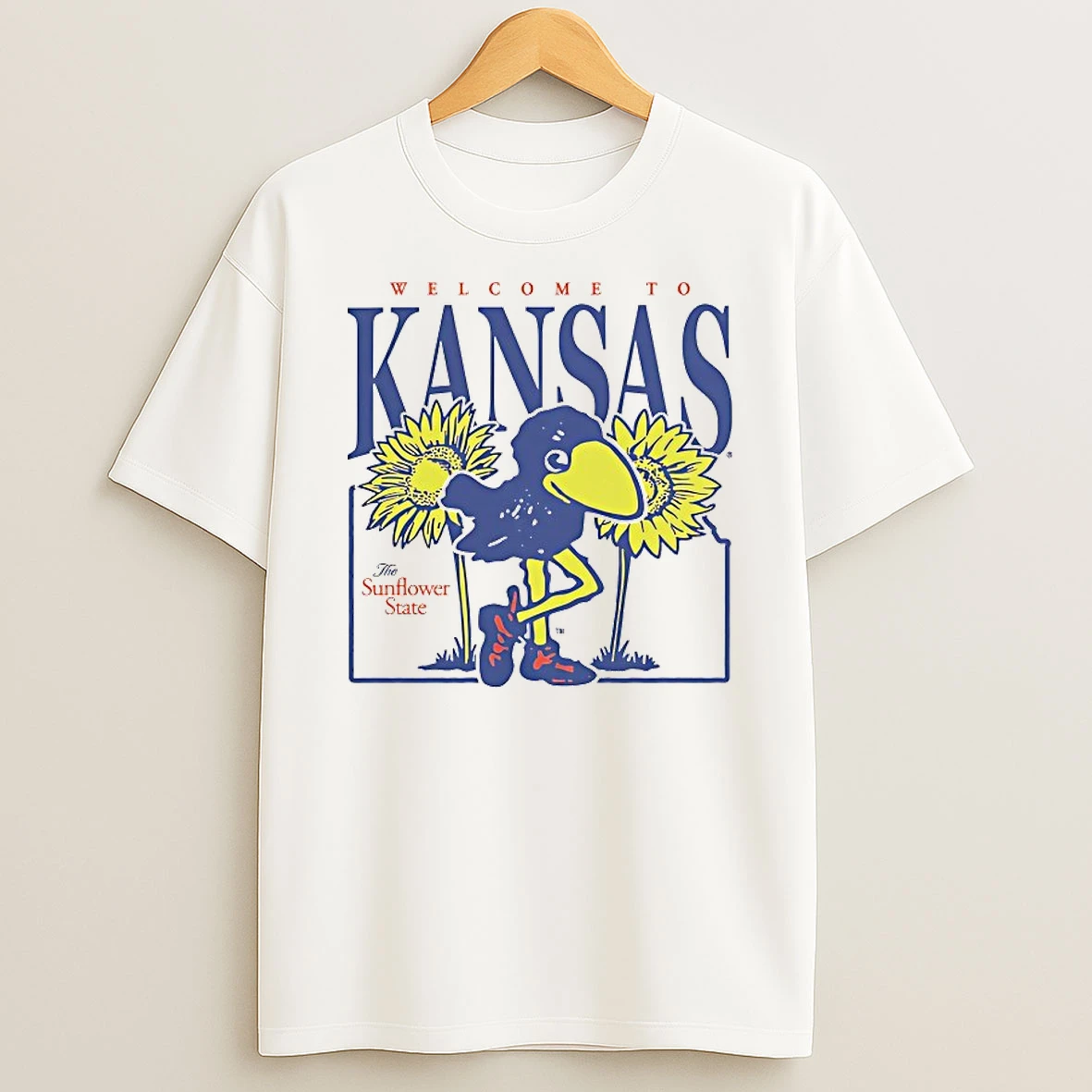 Welcome To Kansas Sunflower Ringer Vintage Shirts