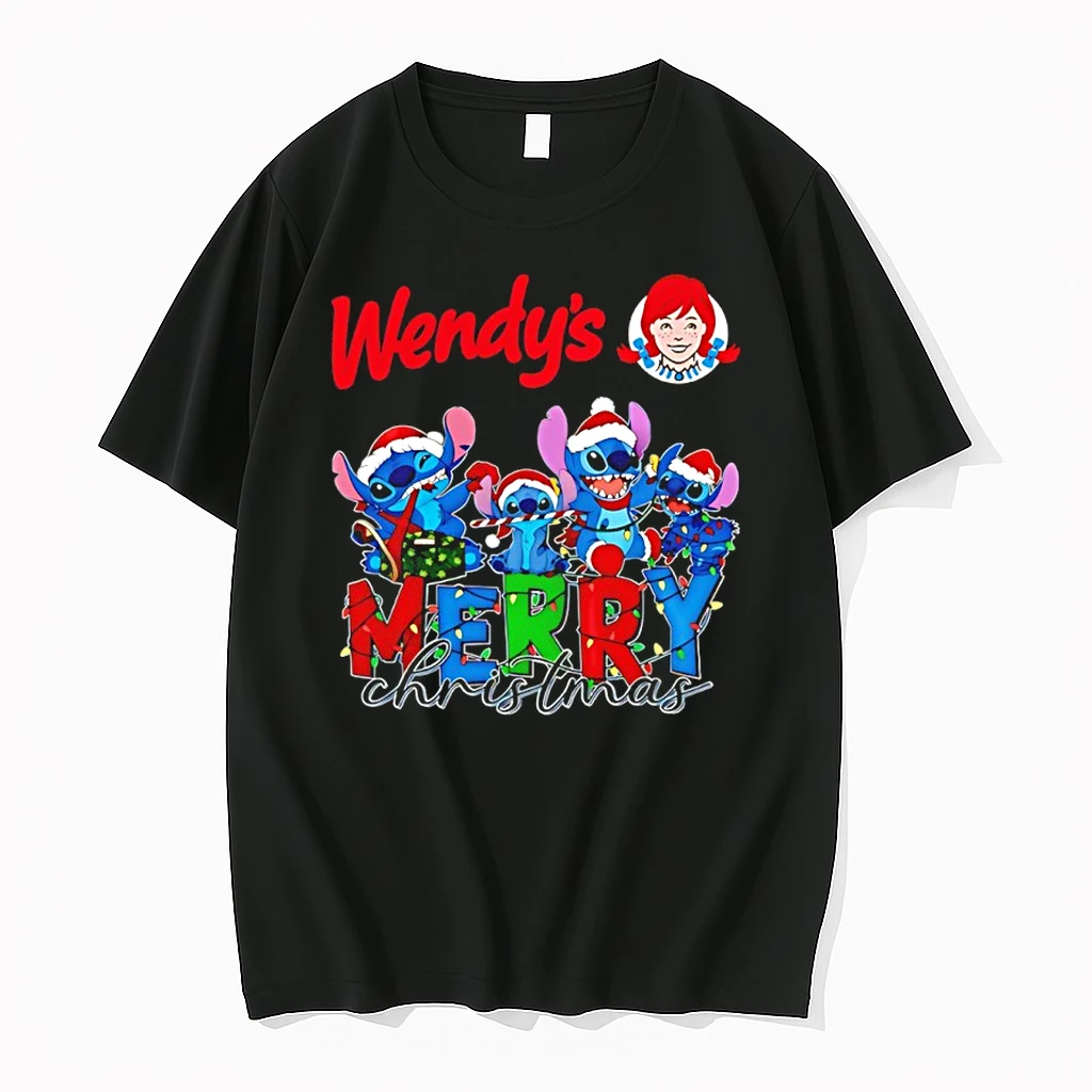 Wendys X Stitch Merry Christmas 2025 Shirts