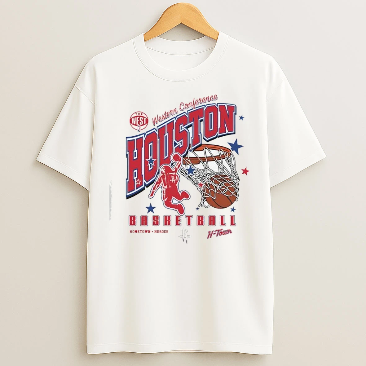 Western Conference Houston Rockets 2025 Basketball H Town T Shirts