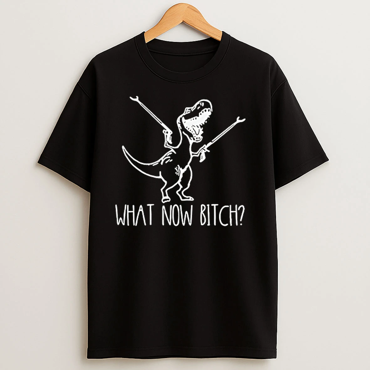 What Now Bitch T Rex Funny T Shirts