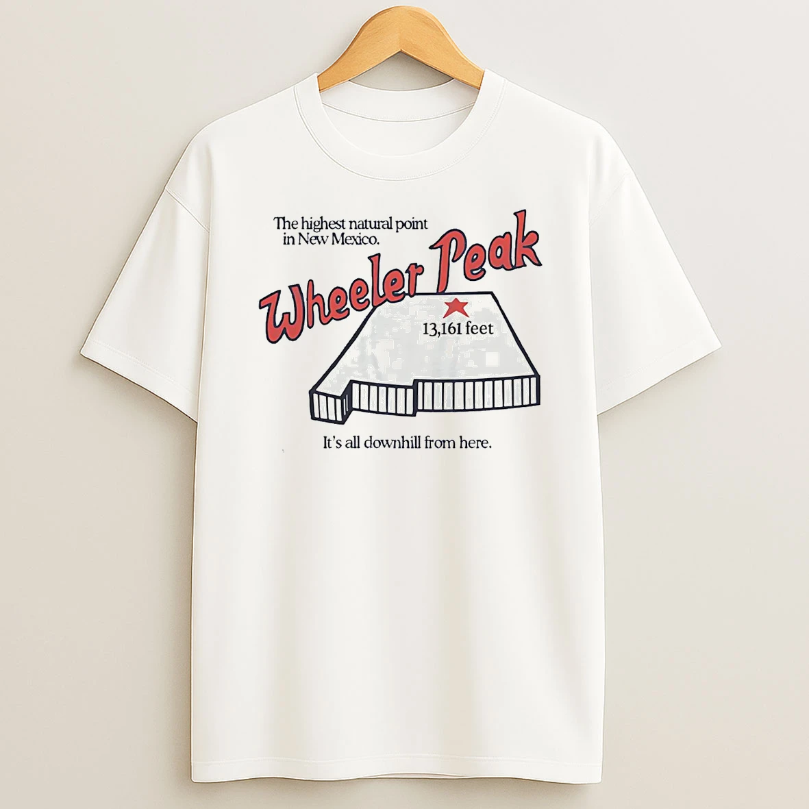 Wheeler Peak The Highest Natural Point In New Mexico Shirts