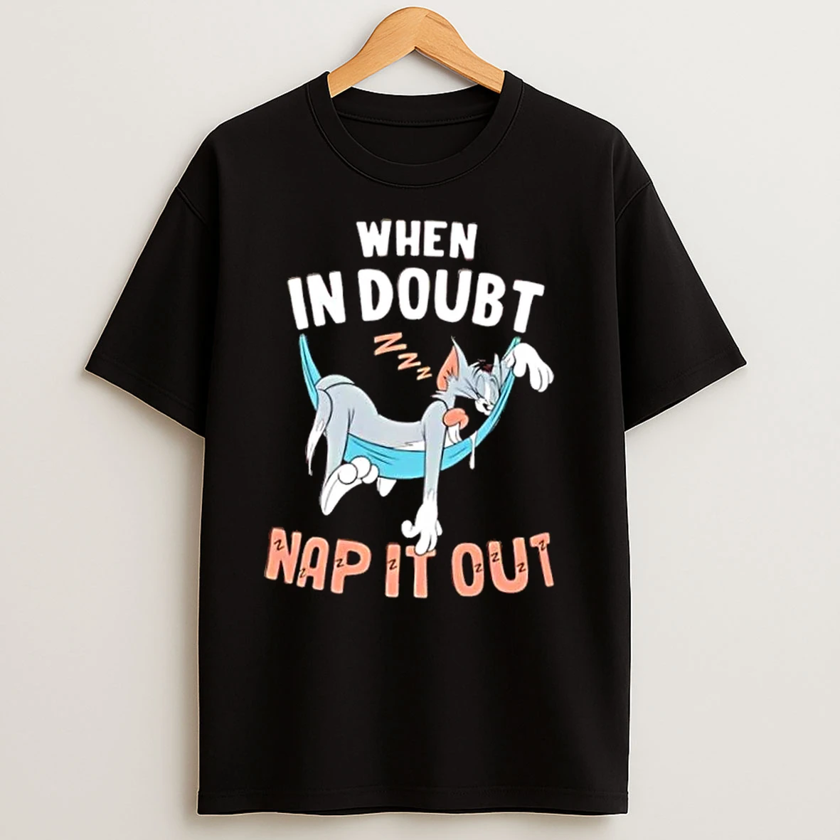 When In Doubt Nap It Out Lazy Cat T Shirts