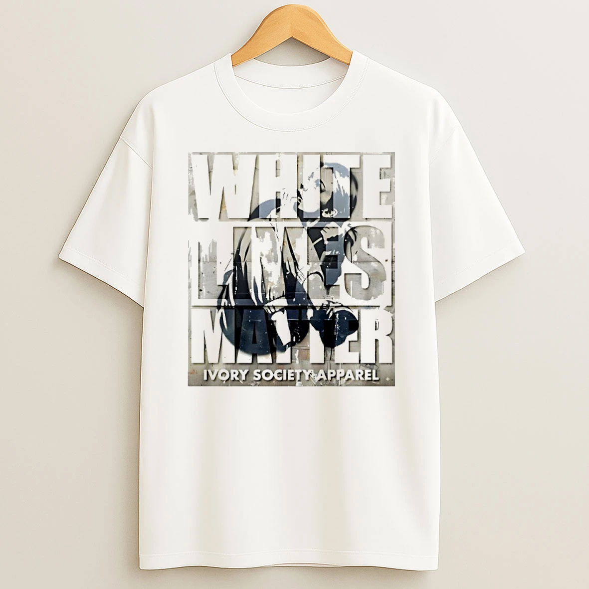 White Lives Matter Ivory Society Apparel Shirts