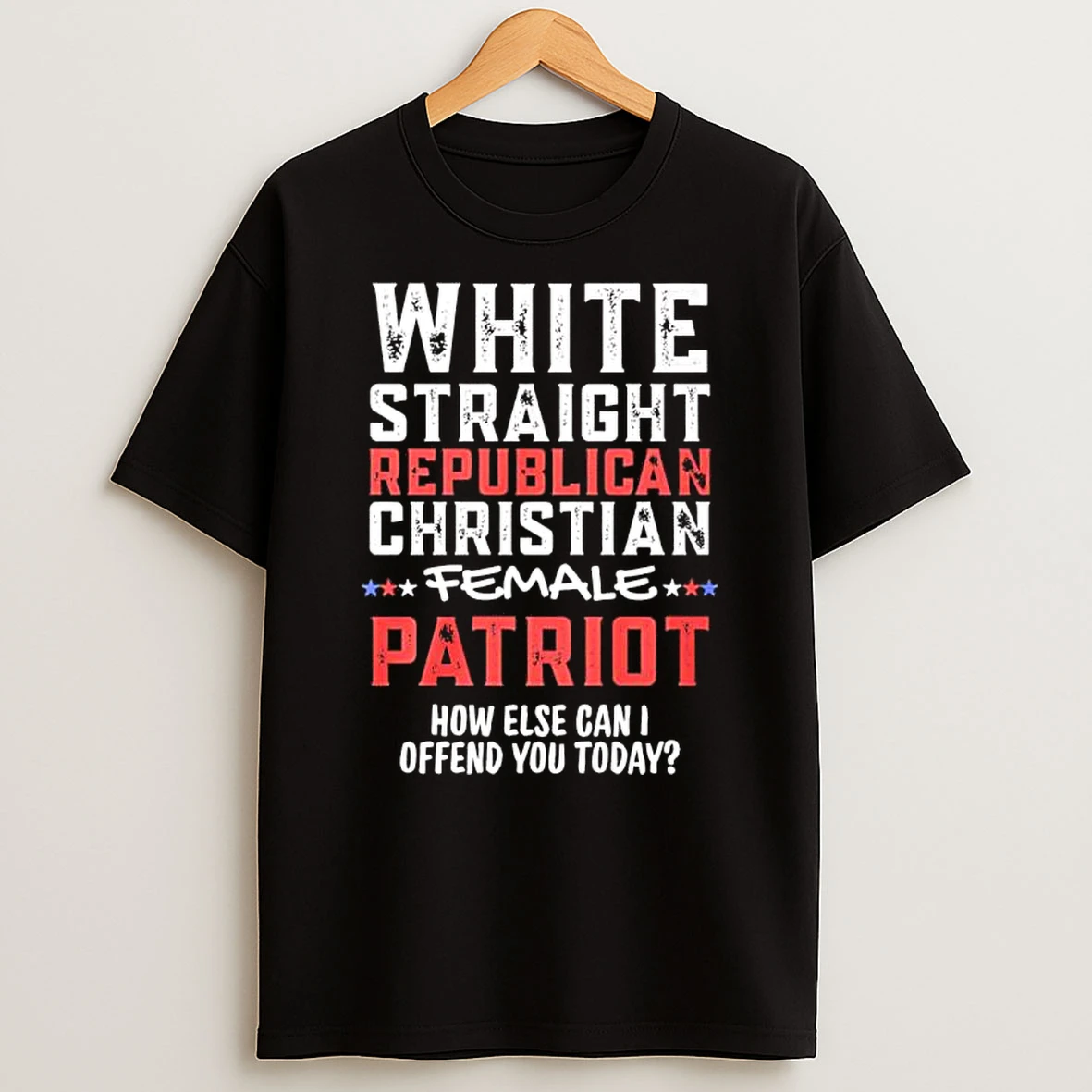 White Straight Republican Christian Female Patriot Shirts