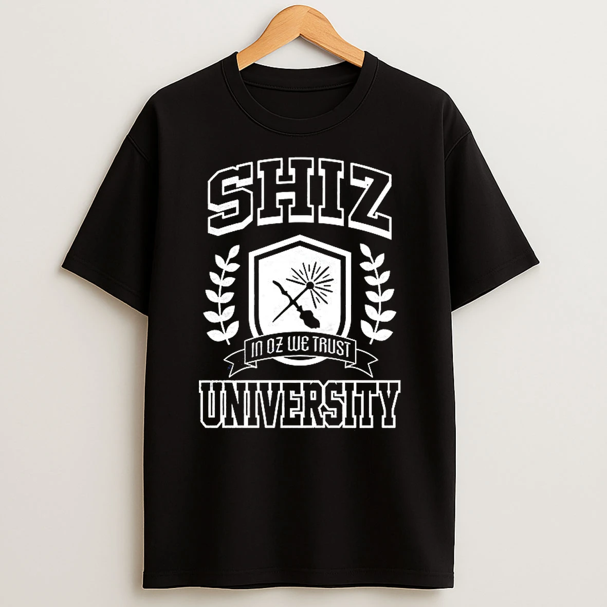 Wicked Shiz University In Oz We Trust Logo Shirts