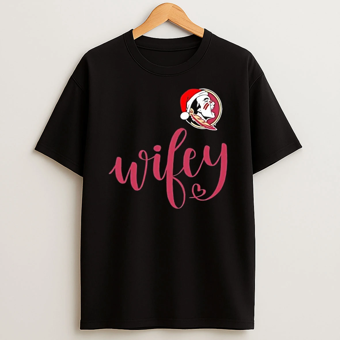Wifey Florida State Seminoles Santa Hat Merry Christmas Shirts