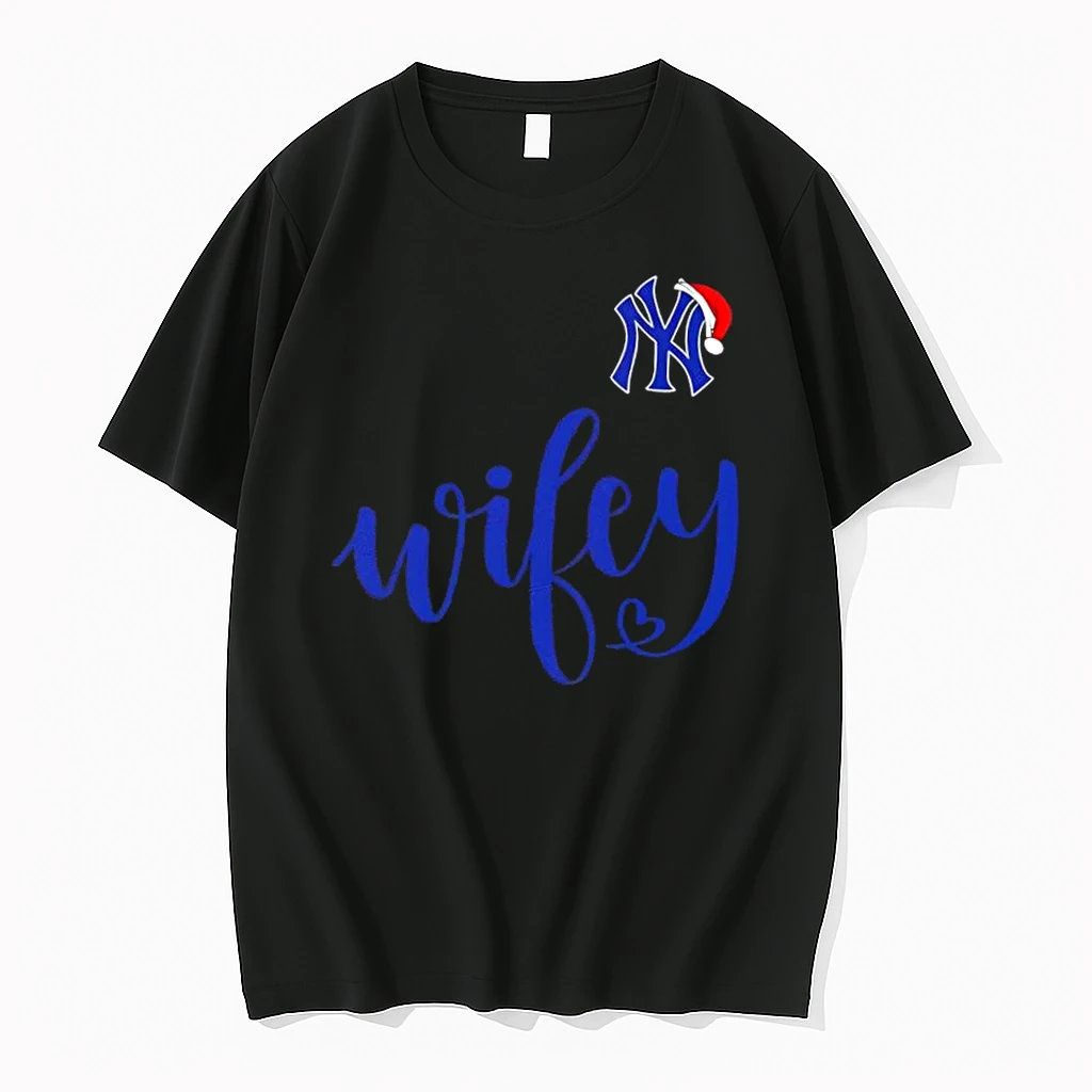 Wifey New York Yankees Santa Hat Merry Christmas Shirts