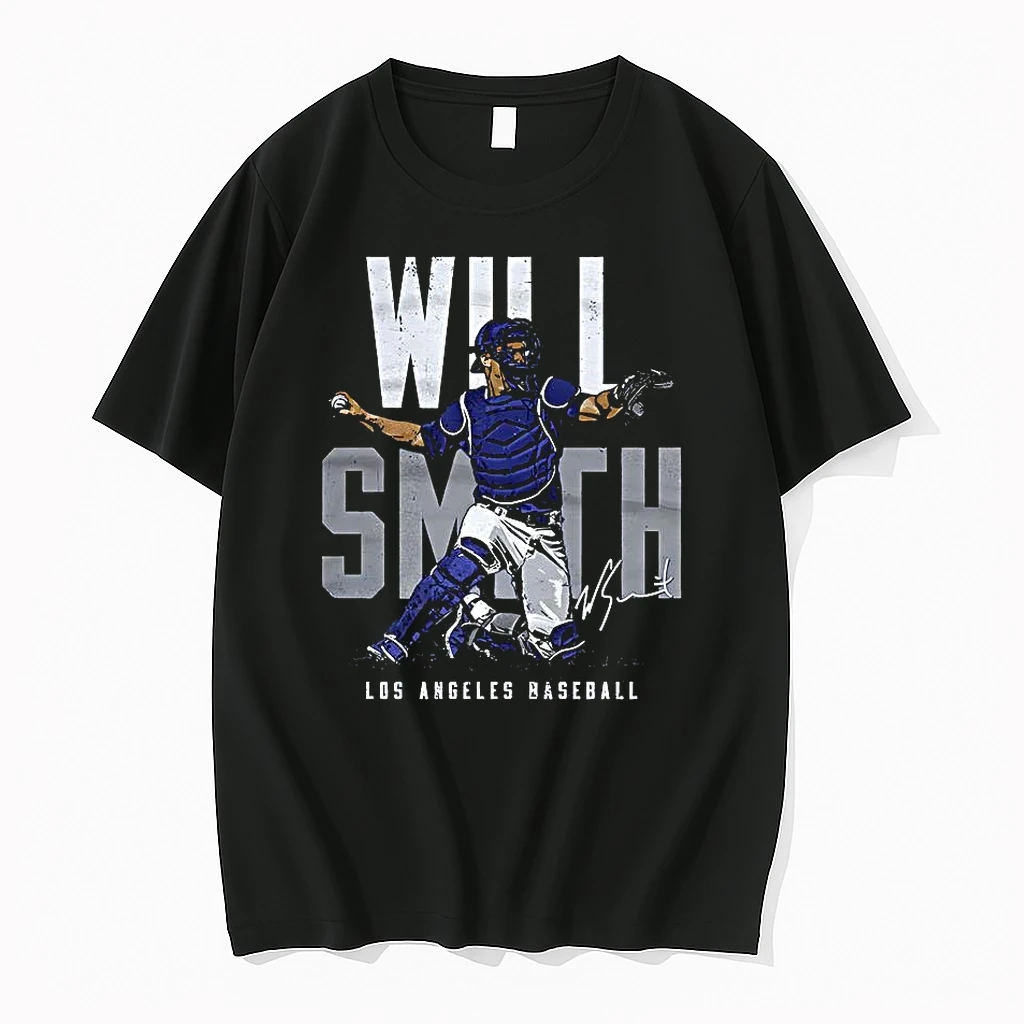 Will Smith Los Angeles Dodgers World Series Champions 2025 Name Blocks Signature Shirts