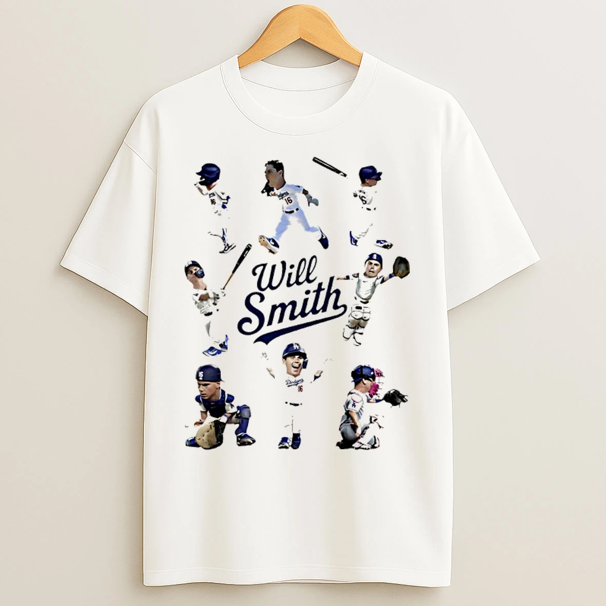 Will Smith Los Angeles Dodgers Catcher Player Natural Moment T Shirts