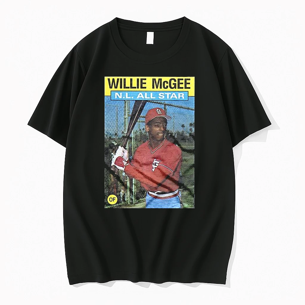Willie Mcgee St Louis Cardinals Baseball 1986 Topps Cards Nl All Star Shirts