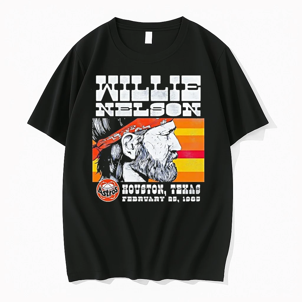 Willie Nelson February 25 1985 Houston Astros Shirts