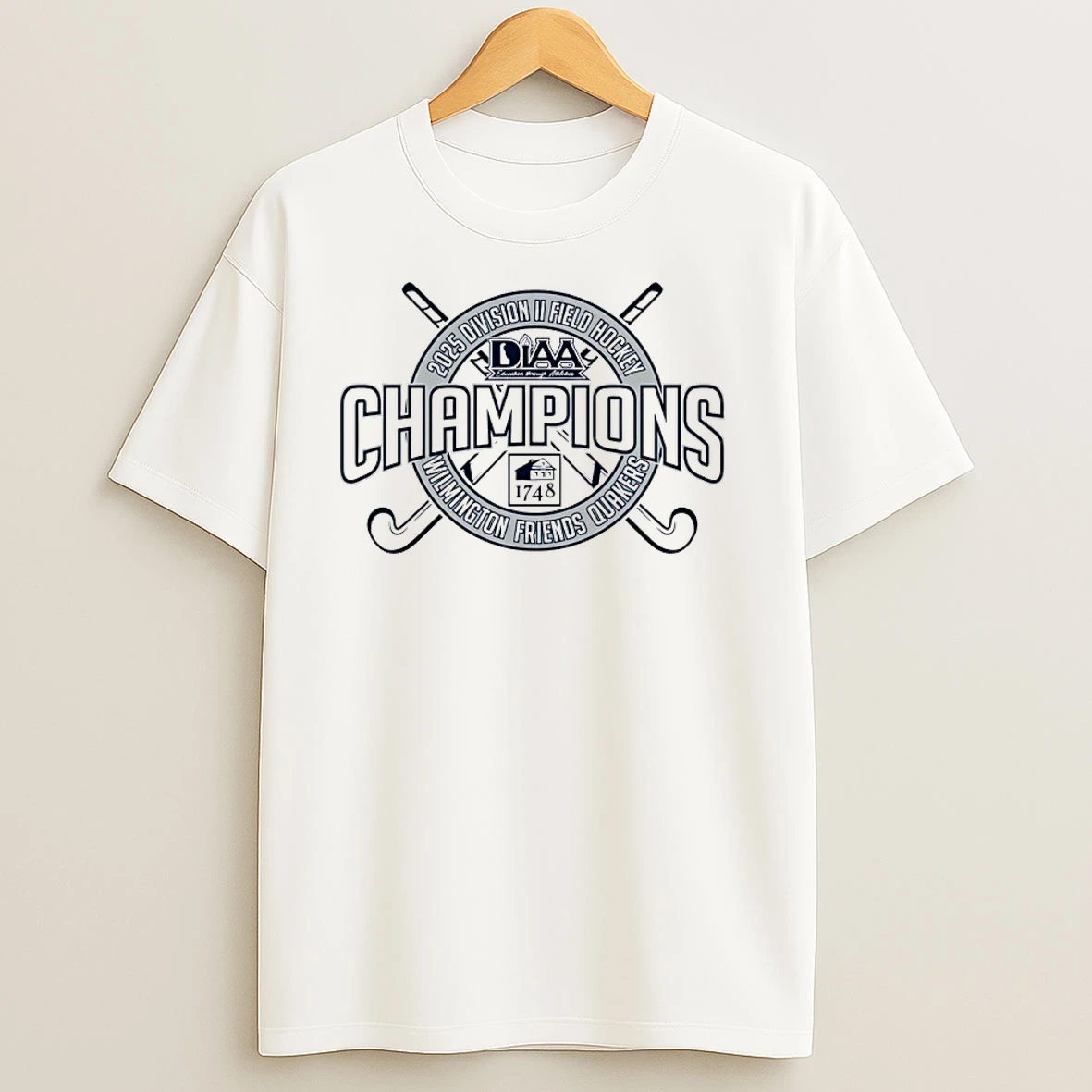 Wilmington Friends Quakers 2025 Diaa Field Hockey Champions T Shirts