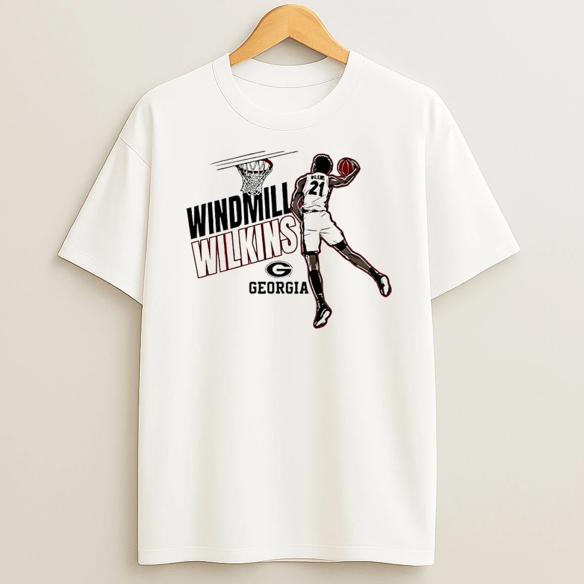 Windmill Jake Wilkins Georgia Bulldogs Basketball Shirts