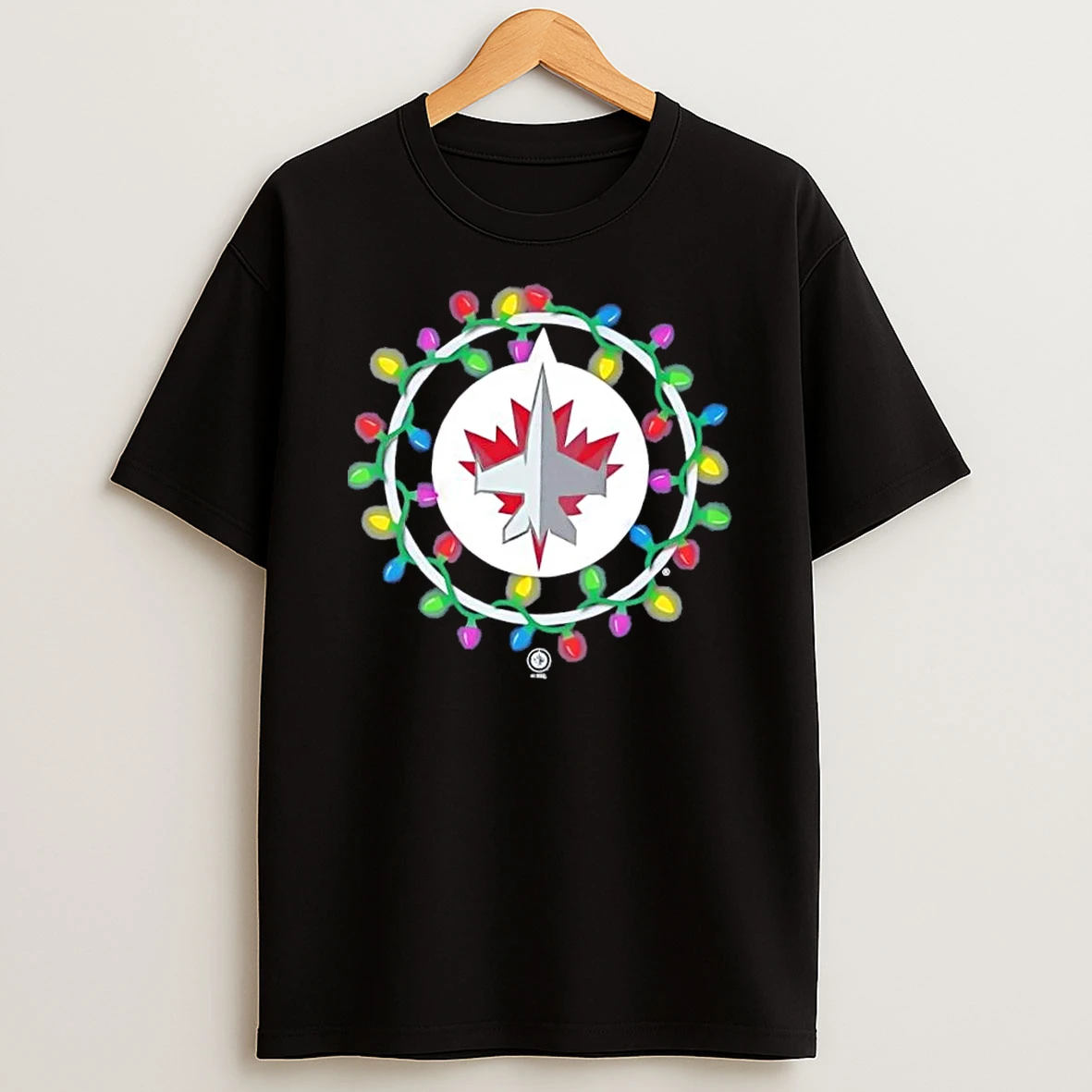 Winnipeg Jets Logo Holiday Christmas Lights Shirts