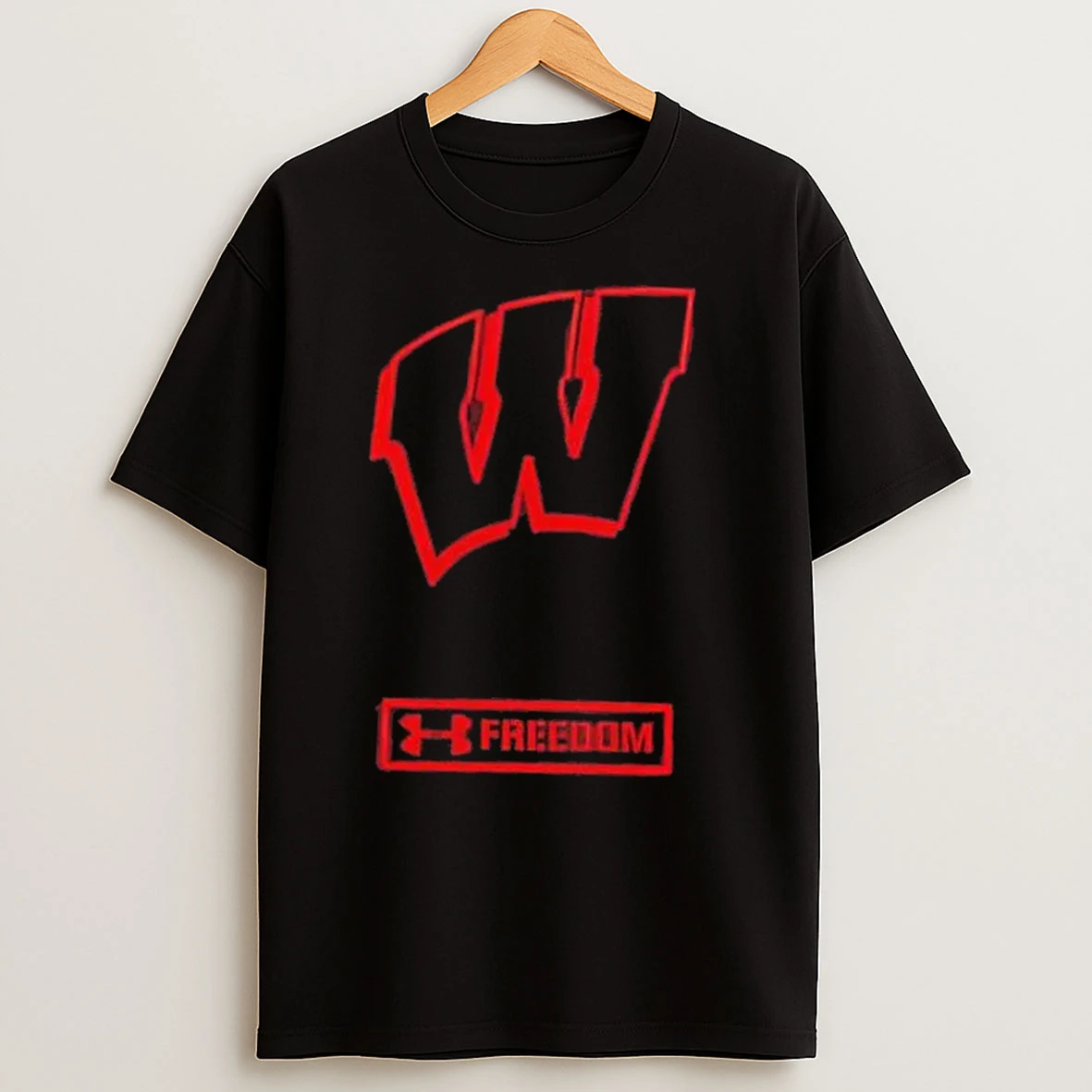 Wisconsin Badgers Freedom United In Service 2 Sided T Shirts