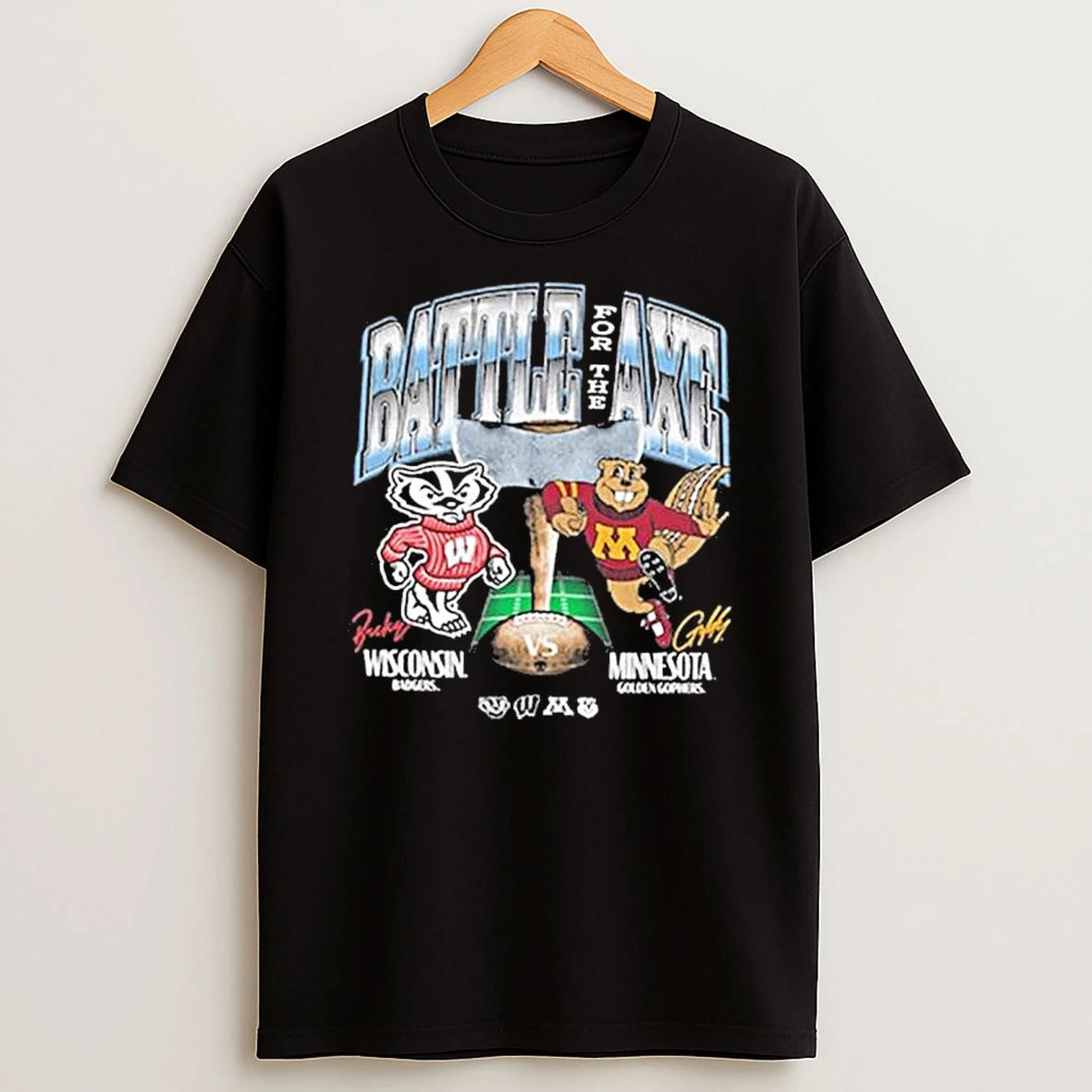 Wisconsin Badgers Vs Minnesota Golden Gophers Battle For The Axe Franklin Shirts