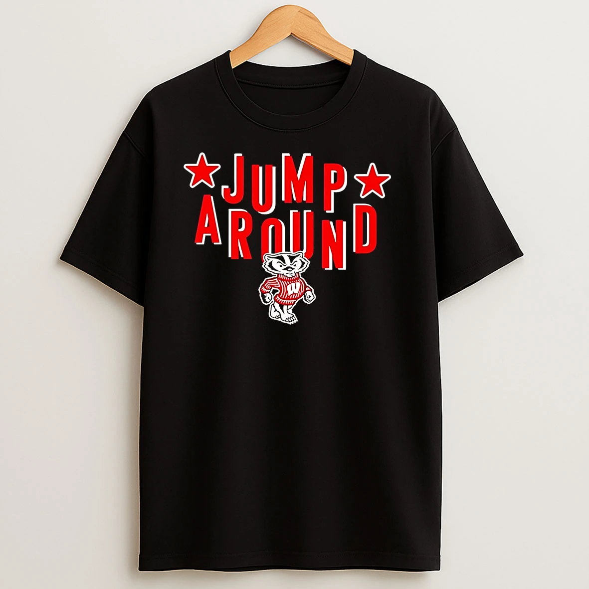 Wisconsin Badgers Jump Around T Shirts