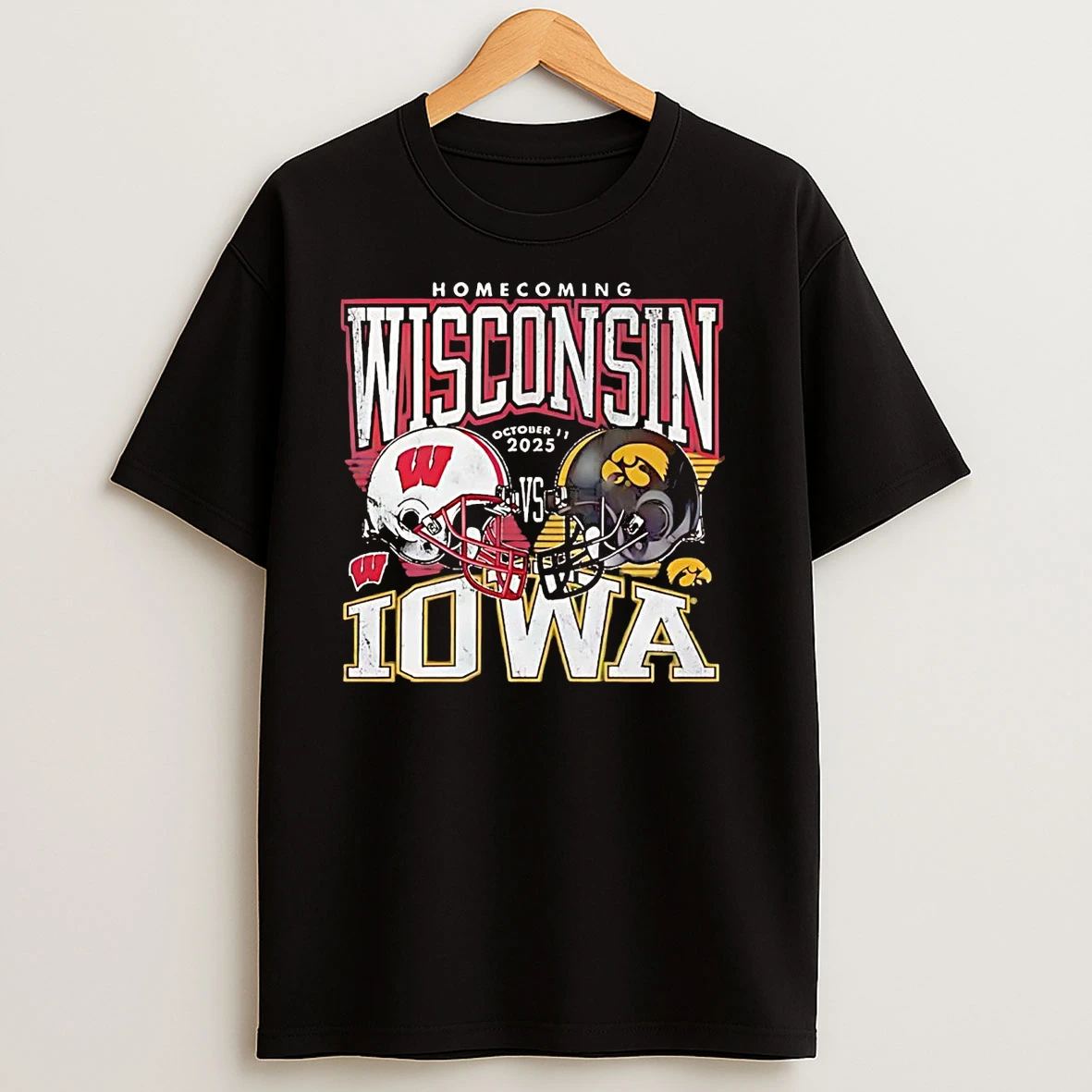 Wisconsin Badgers Vs Iowa Hawkeyes Homecoming 2025 T Shirts