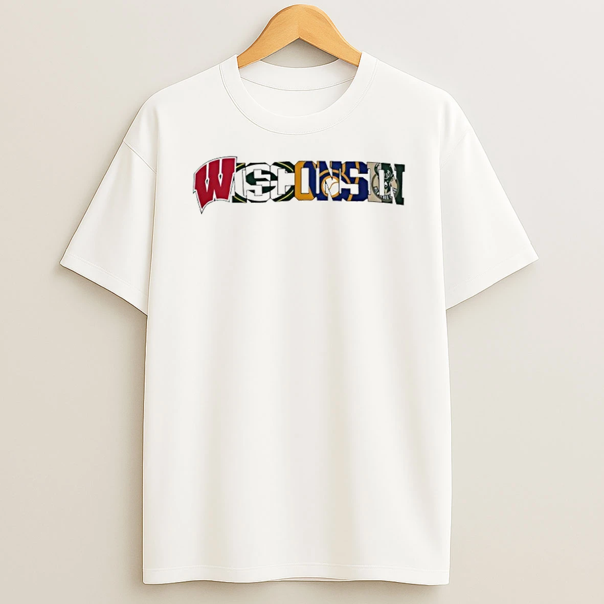 Wisconsin Packers Brewers Badgers Shirts