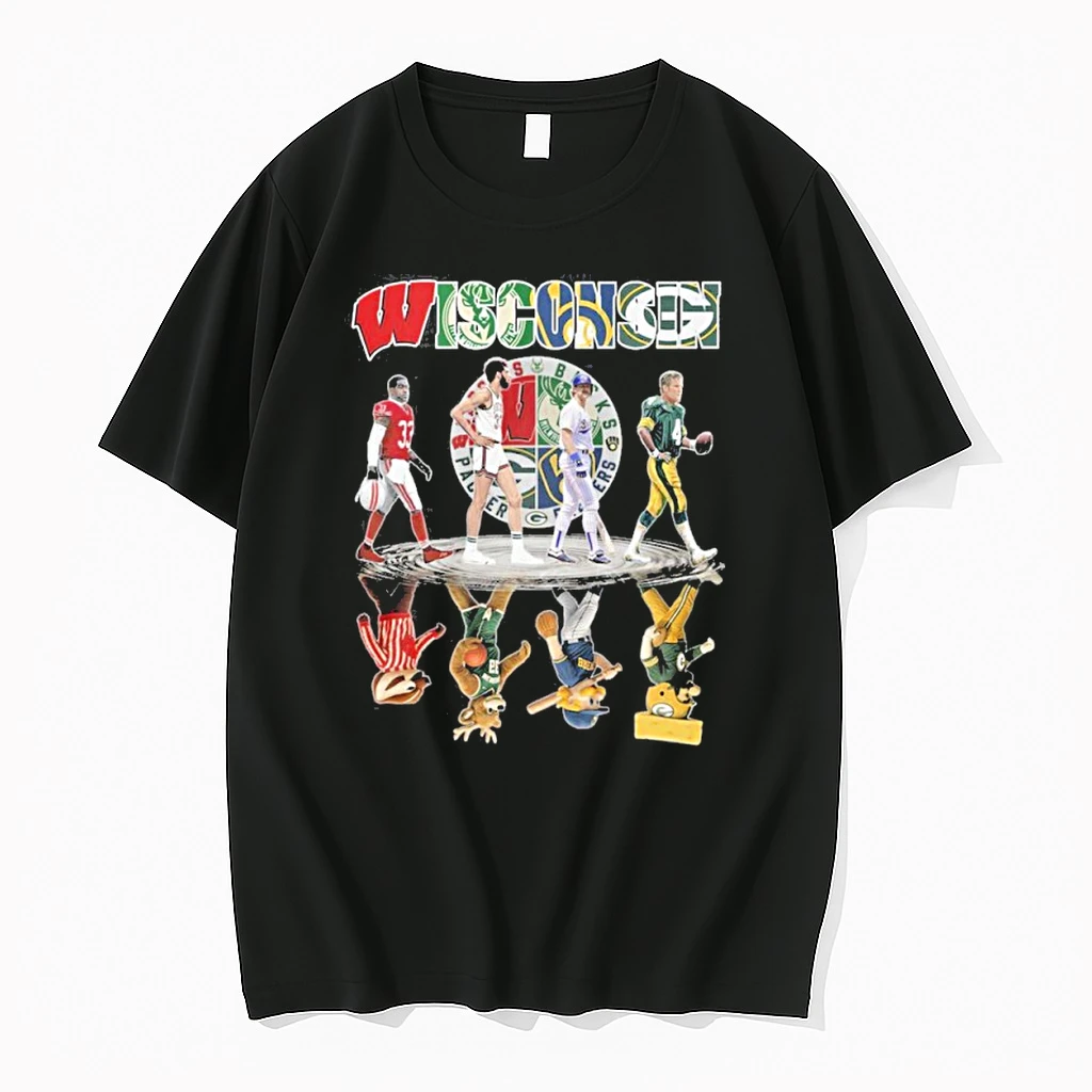 Wisconsin Sports Teams Players Abbey Road Water Reflection Shirts