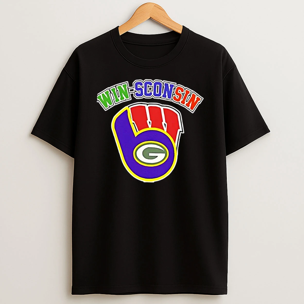 Wisconsin City Sports Milwaukee Brewers Green Bay Packers Wisconsin Badgers Shirts