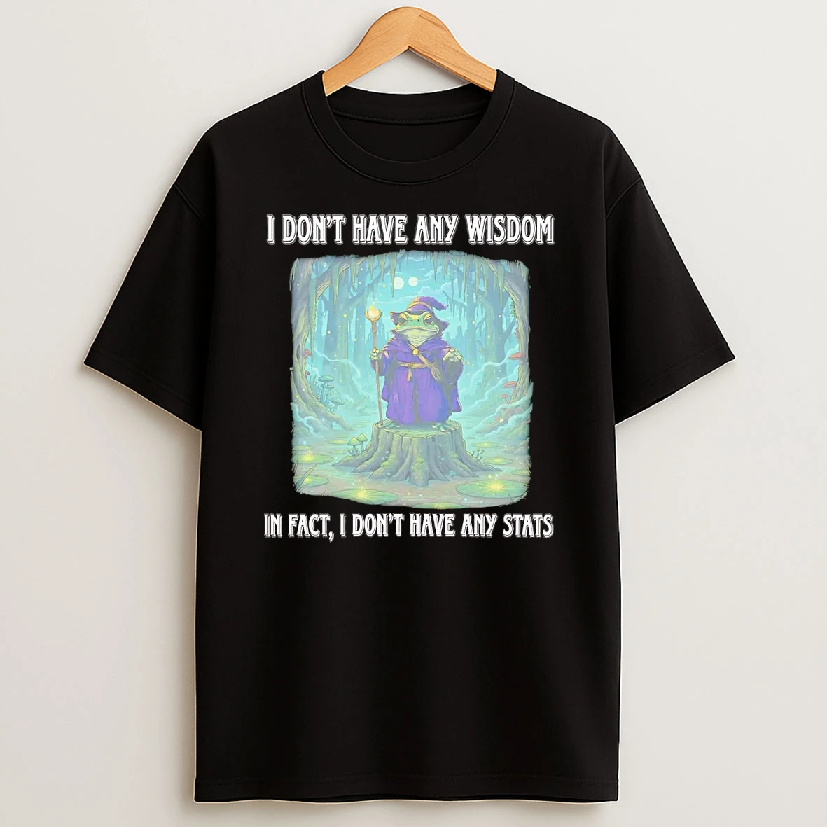Wizard I Dont Have Any Wisdom In Fact I Dont Have Any Stats Shirts