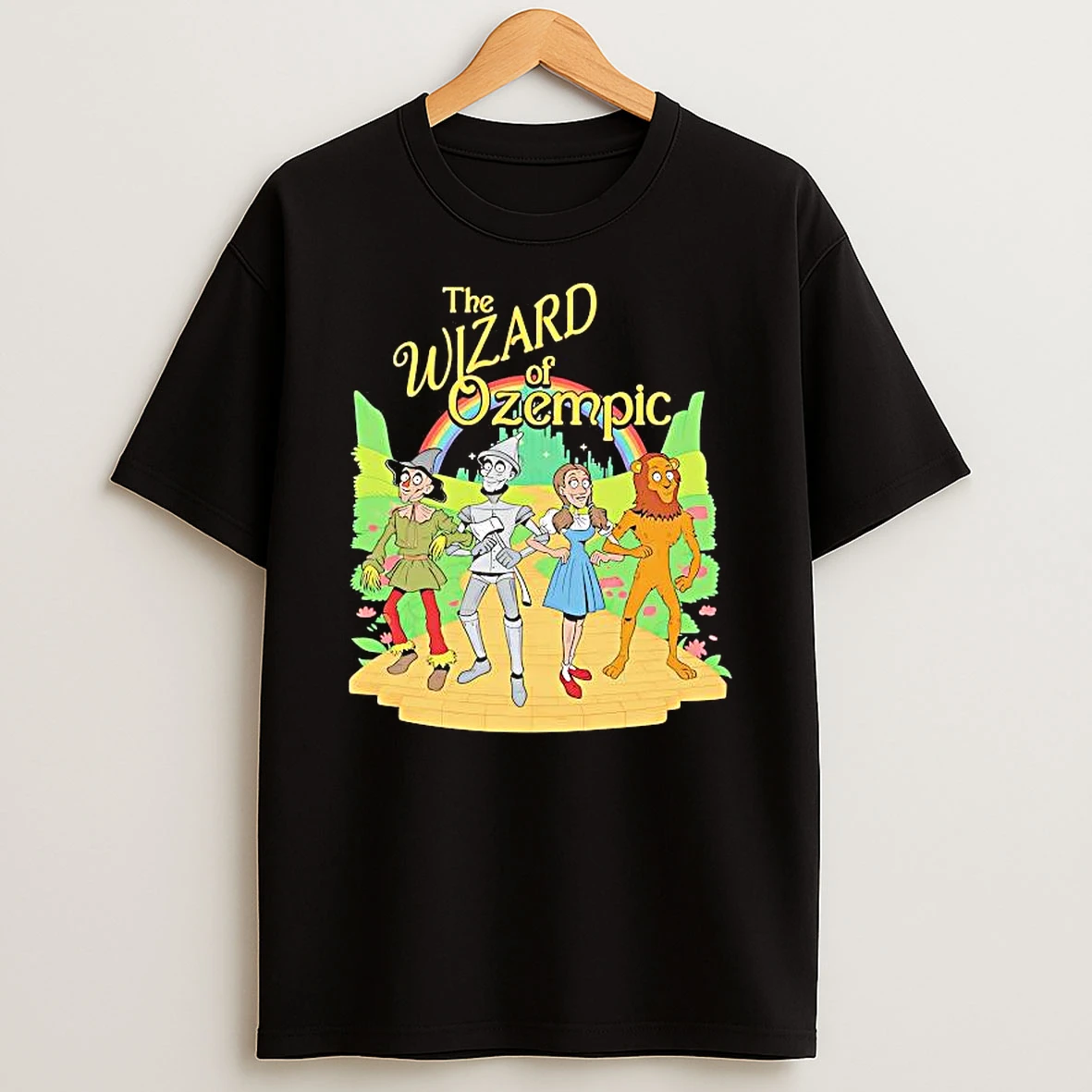 Wizard Of Ozempic Rainbow Graphic Shirts