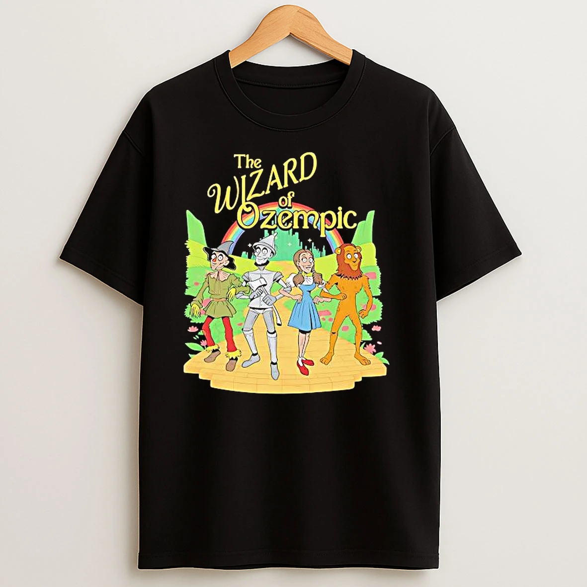 Wizard Of Ozempic Rainbow Graphic T Shirts
