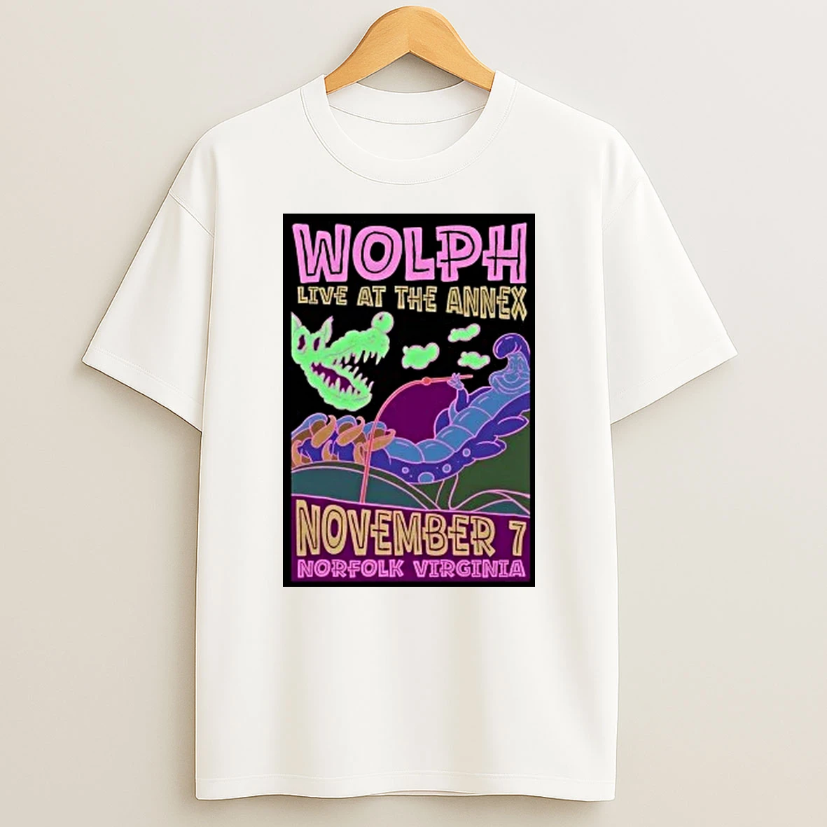 Wolph In Norfolk Va On Live At The Annex Nov 7 2025 Shirts