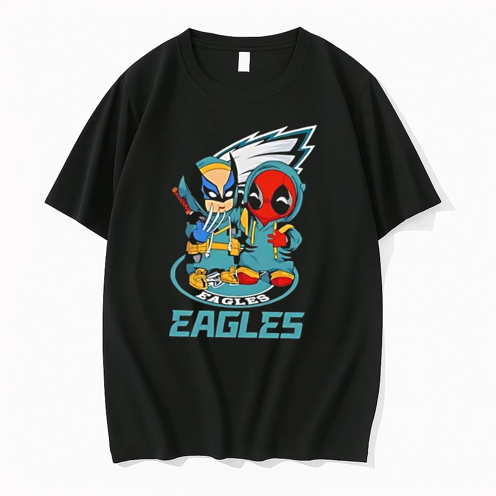 Wolverine And Deadpool X Philadelphia Eagles Football Shirts