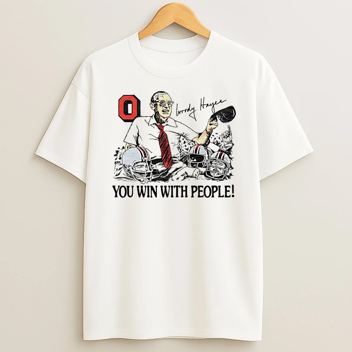 Woody Hayes You Win With People Ohio State Buckeyes Shirts